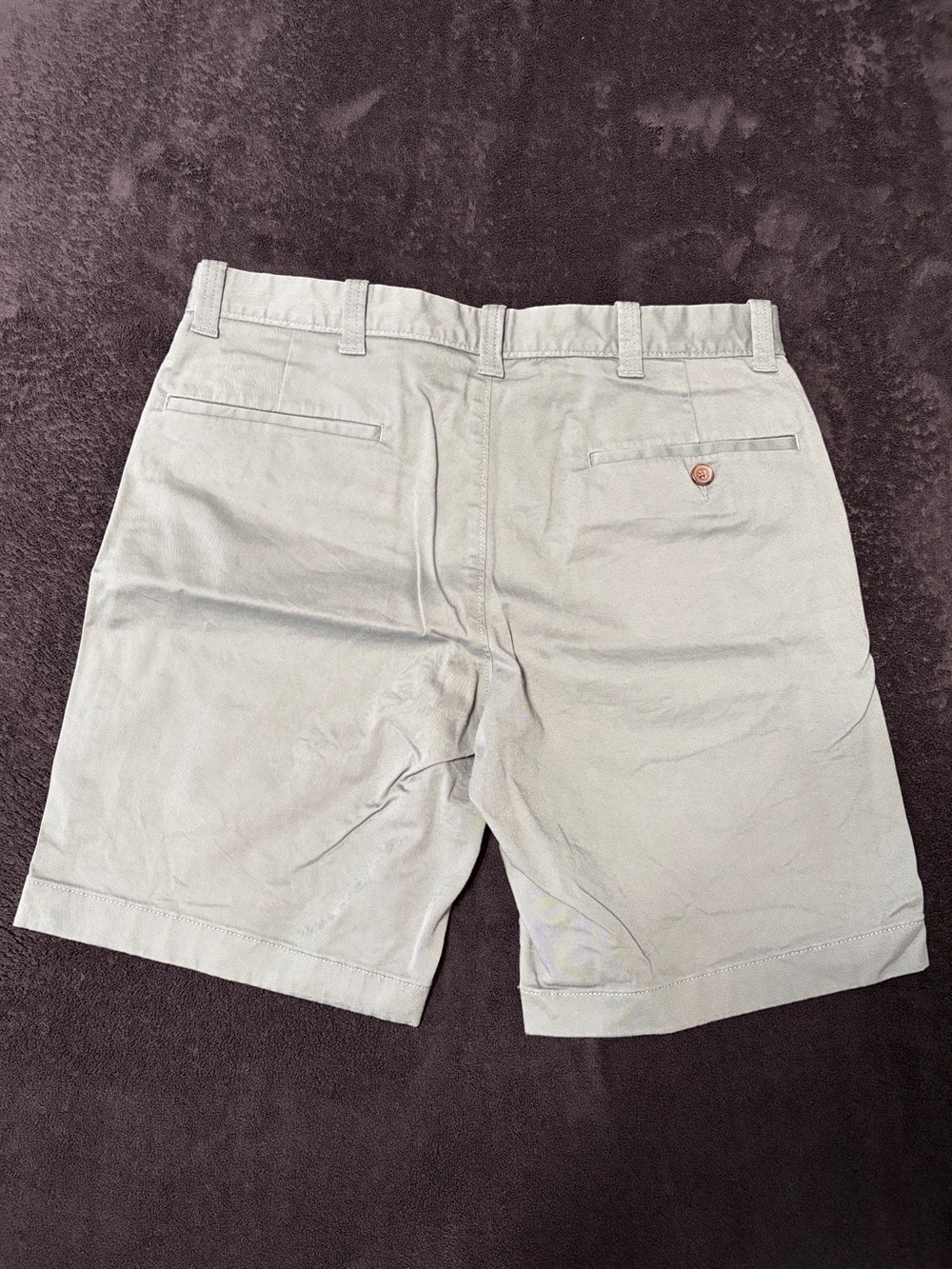 J. Crew Factory Men's Sage Green Flat Front Shorts - Picture 3 of 4